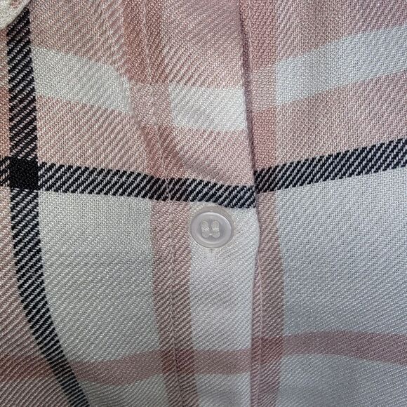 Nordstrom Rack Nwt Amy Pink Adobe plaid blouse top 4x - Picture 4 of 7